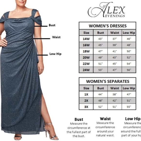 Alex Evenings Rosette A-line Gown, Champagne sz. 8 - Picture 4 of 11